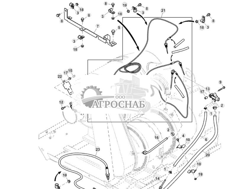 Выхлопная труба, датчики контроллера окисления дизельного двигателя - ST831989 1085.jpg